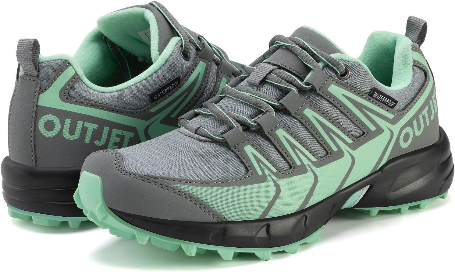 Women’s Waterproof Hiking Shoes Lightweight Non-Slip Trails Walking Shoes Outdoor Sneakers