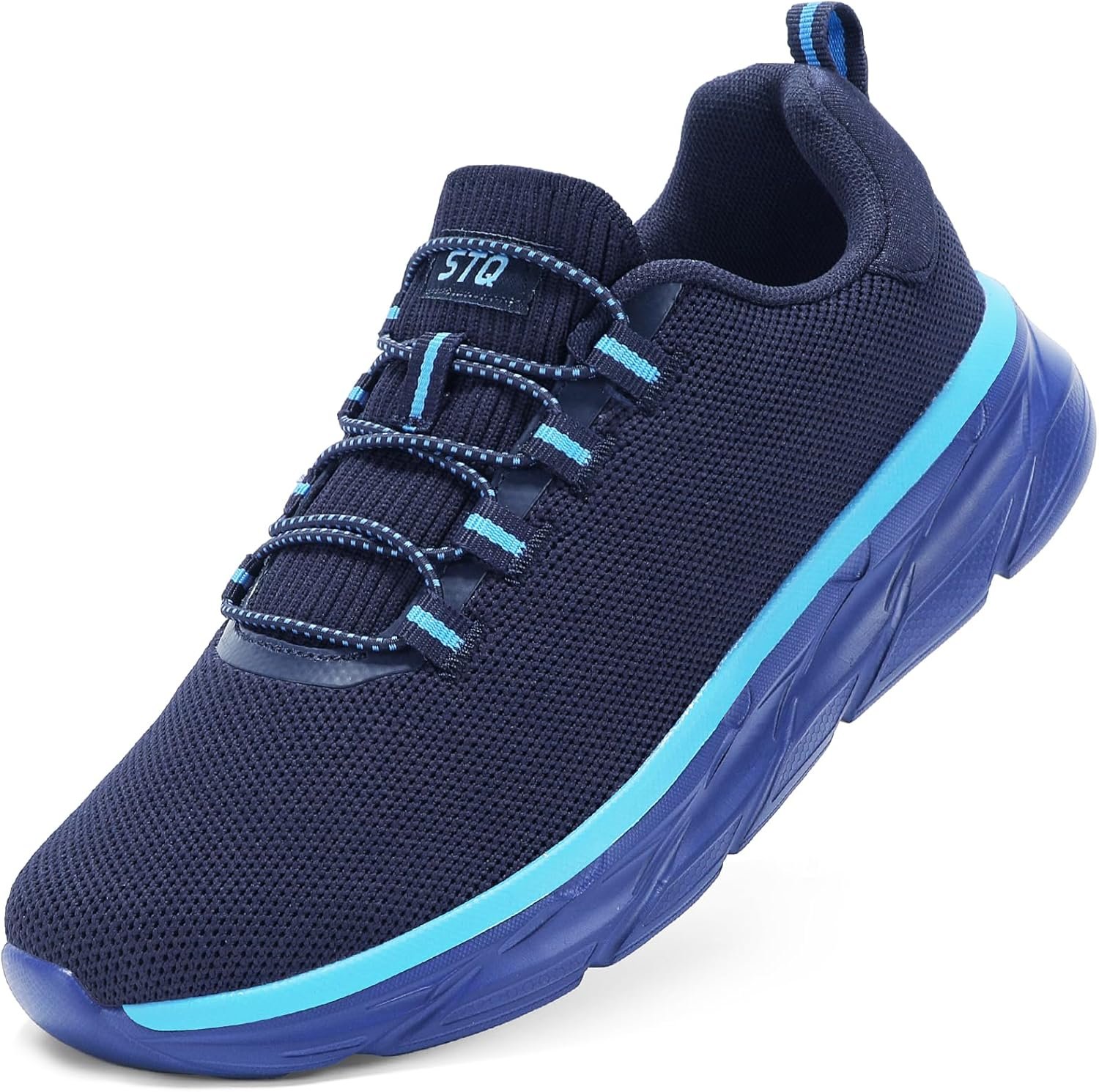 STQ Slip on Sneakers Women Orthopedic Walking Shoes for Plantar Fasciitis Relief Cushioned Sole Arch Support Breathable Non Slip Tennis Athletic Gym Workout Comfort Memory Foam Fashion Sneaker