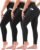 3 Pack Leggings for Women High Waisted No See-Through Tummy Control Soft Yoga Pants Womens Workout Athletic Running Leggings